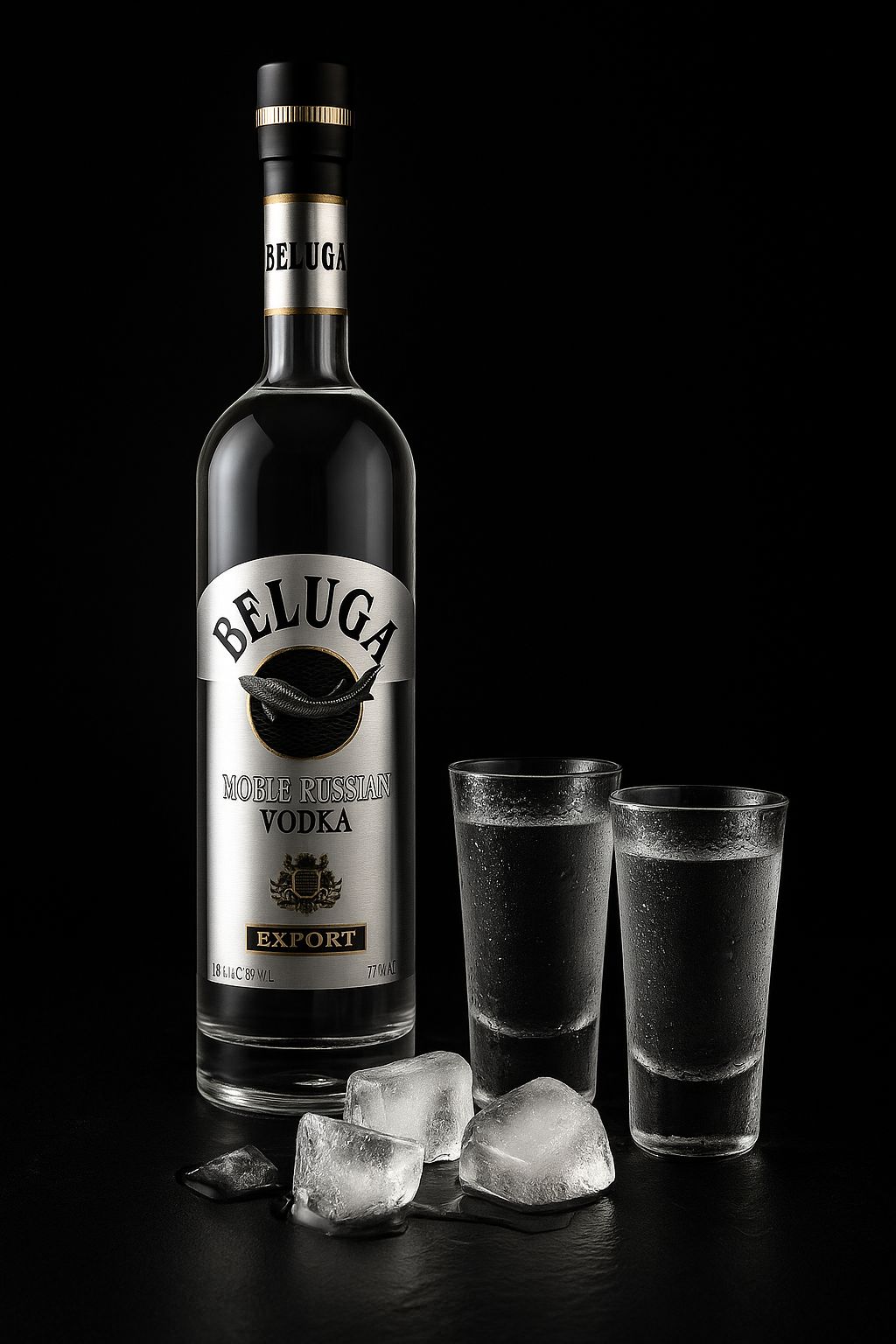 Flasche Belluga Wodka 0,7